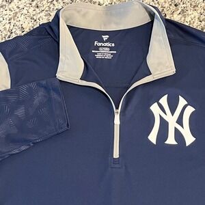 NWOT New York Yankees Fanatics 1/4 Zip Pullover‎ Mens XL